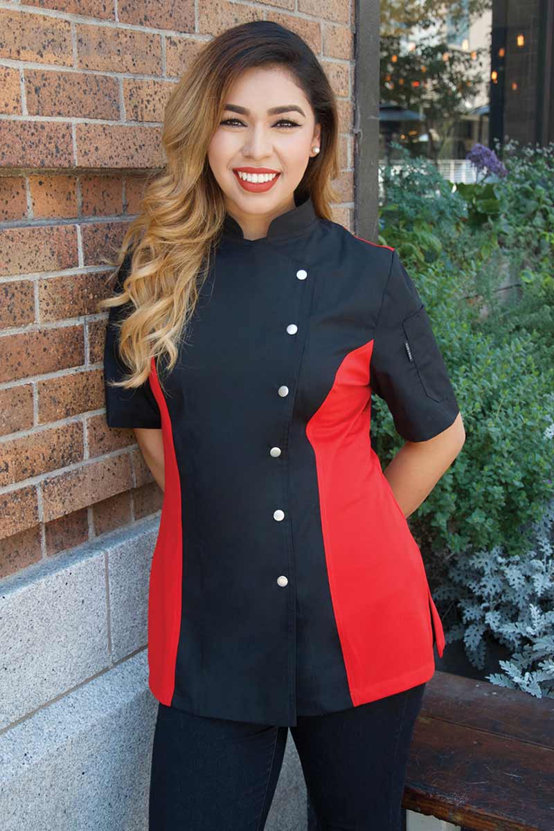 Cecil Women\'s Chef Black/Red - Coat